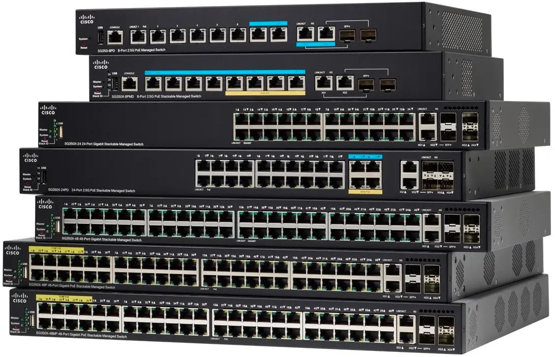 Cisco Business 350 Series A Bundle Of Poe Network Switches A Last